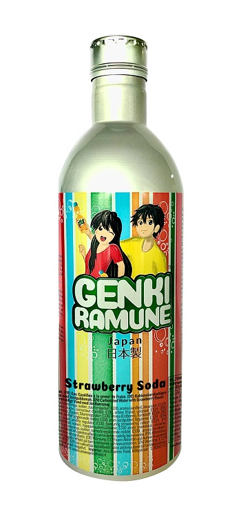 Soda dolce gusto fragola - Genki Ramune 500ml.